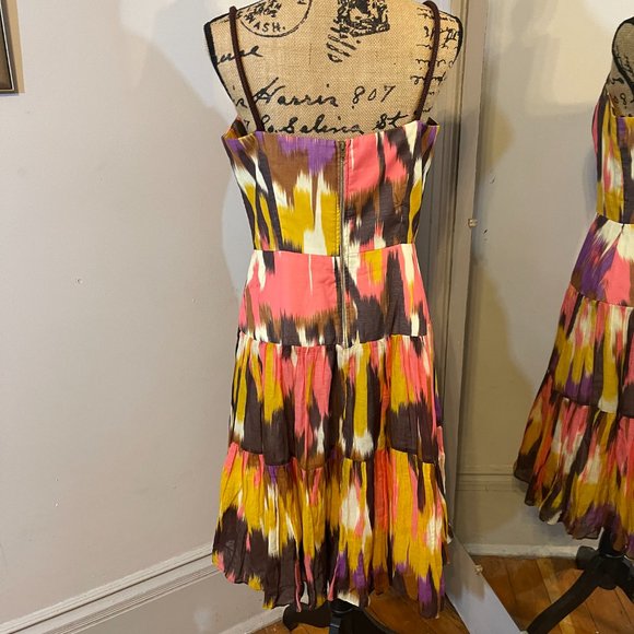 Vintage Milly multicolored sleeveless dress - Picture 4 of 8